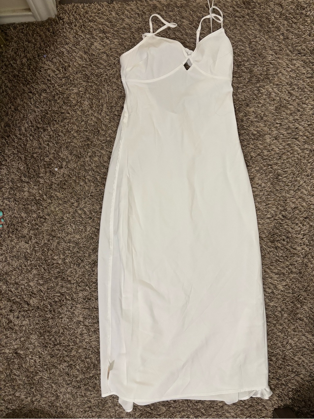 Marshalls White Maxi Slip Dress with Spaghetti Straps